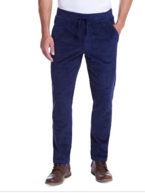 Weatherproof Vintage Men's Wide Wale Corduroy Pants - Navy Size XXL NWT